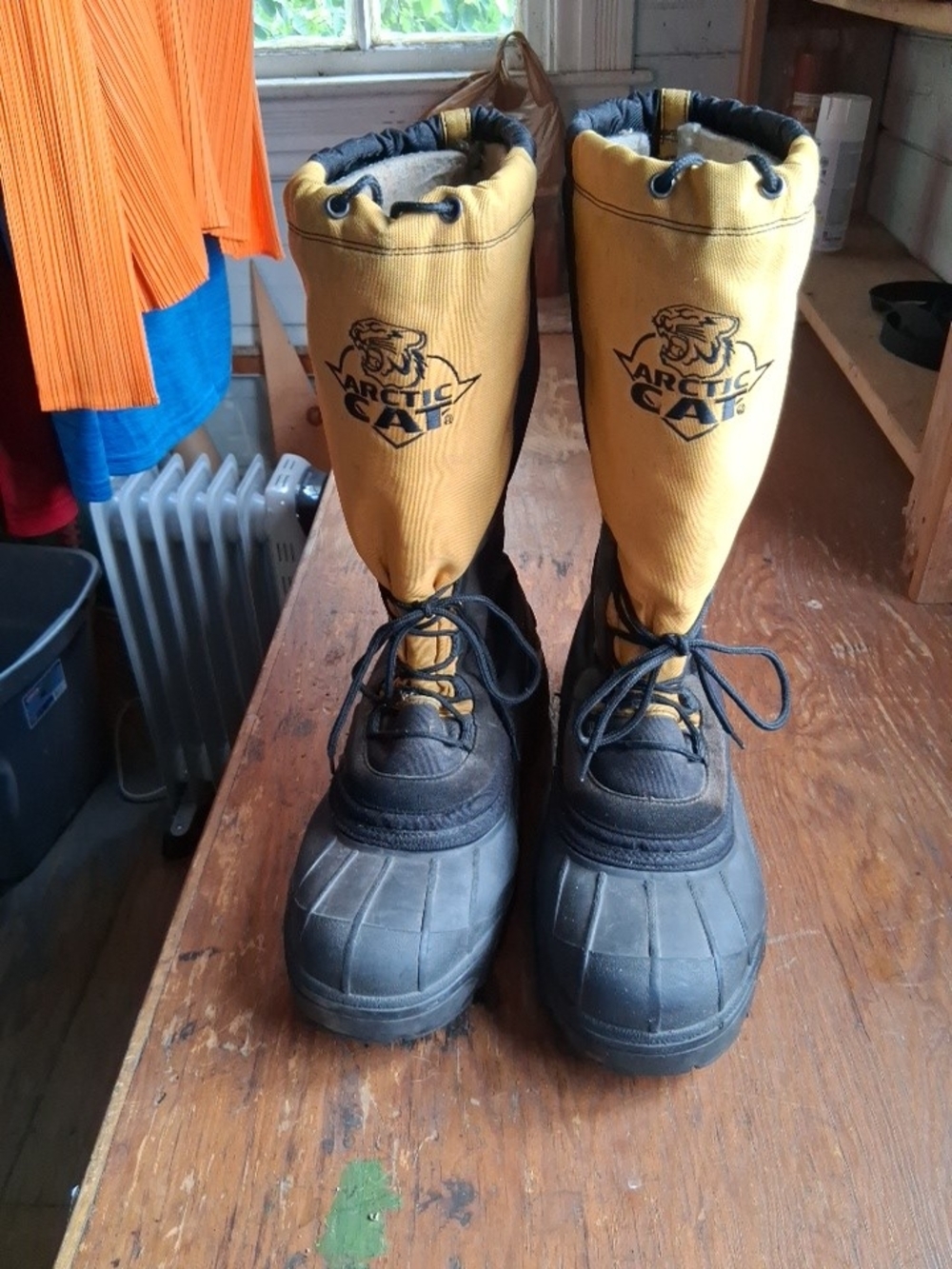 Arctic Cat Men's Yellow Winter Snow Boots - Insulated Rain & Snow Boots